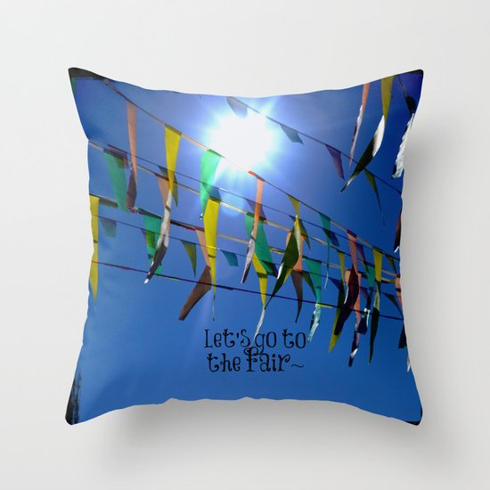 Let's go to the fair Throw Pillow