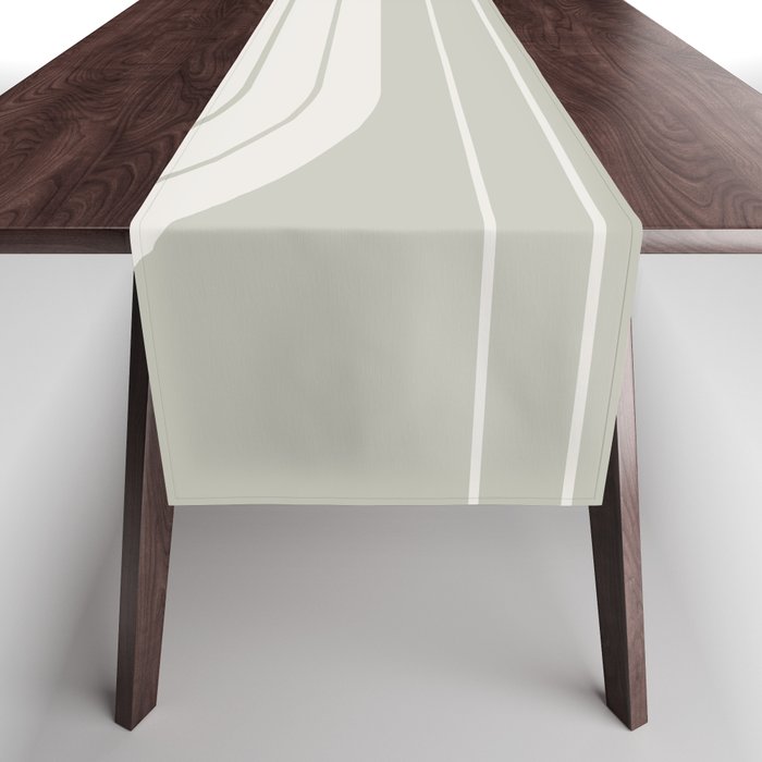 Two Tone Line Curvature LXIII Table Runner