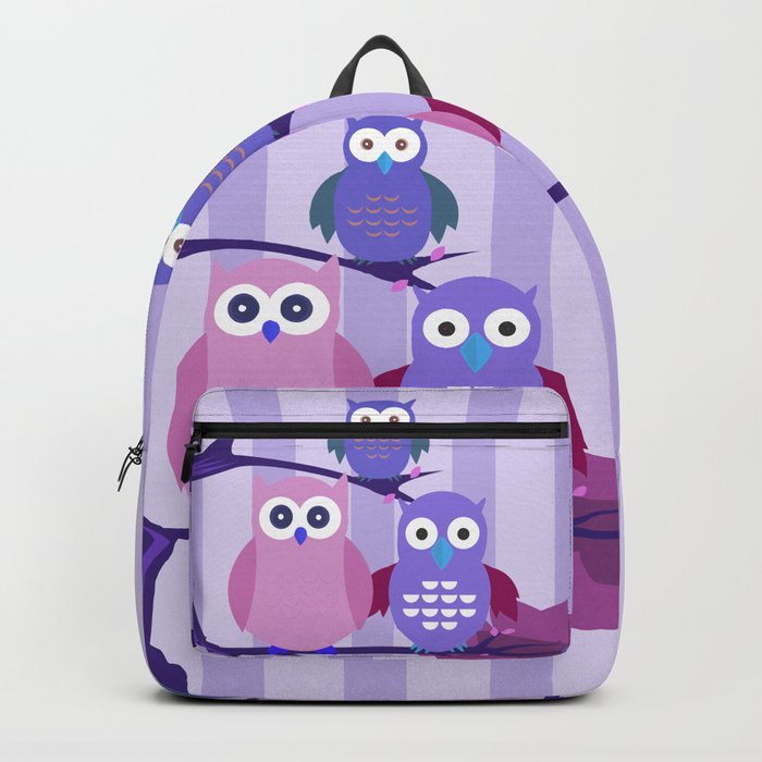 Purple owl backpack online