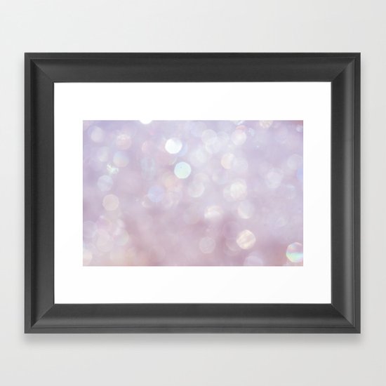 Bokeh Series - English Lavender Framed Art Print