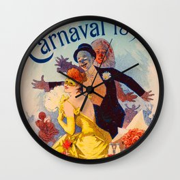 1892 Théâtre de l'Opéra Carnaval Wall Clock