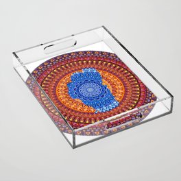 Lake Tahoe Mandala - OG Colors Acrylic Tray