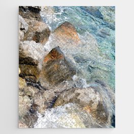 Beautiful Rocky Shore Near Agios Nikolaus, Crete, Europe Jigsaw Puzzle