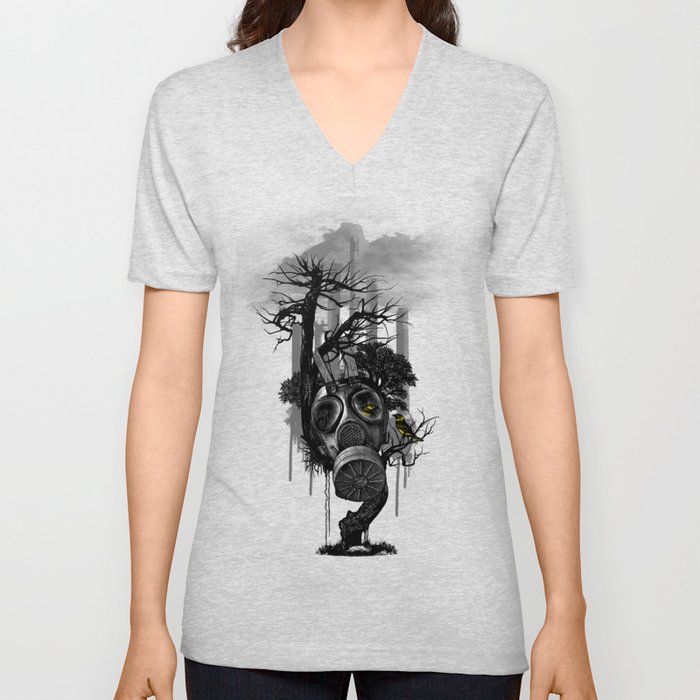 DIRTY WEATHER V Neck T Shirt