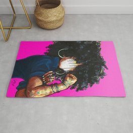 Naturally the Riveter PINK  Area & Throw Rug