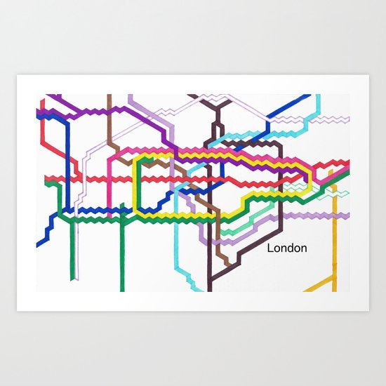 London Underground Art Print