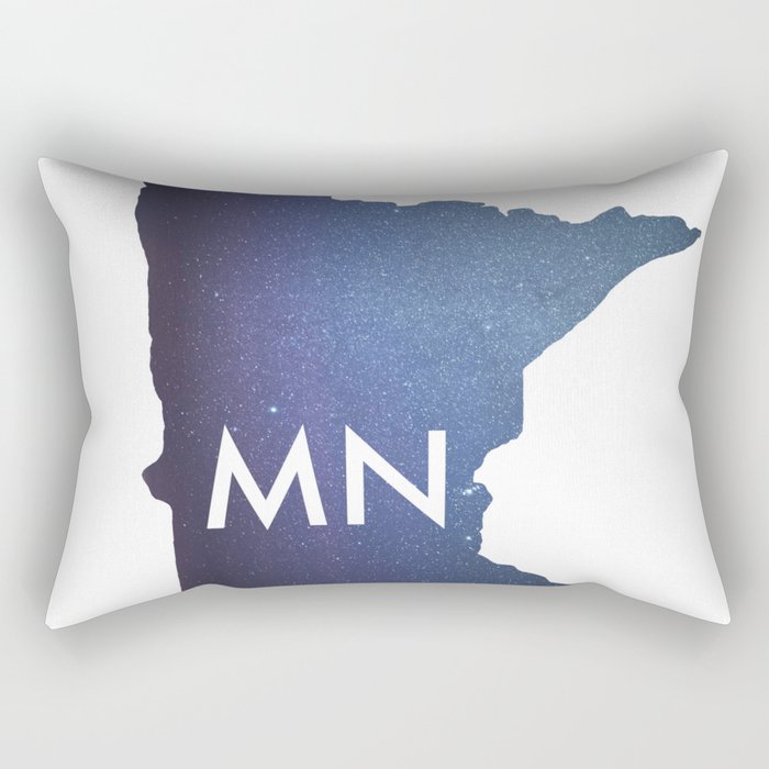 Minnesota Map | Stars and MN Rectangular Pillow
