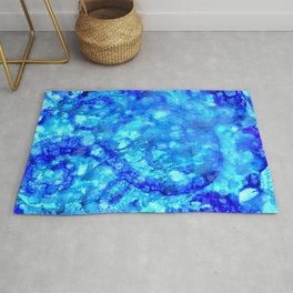 Blue Coral Area & Throw Rug