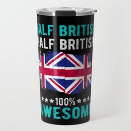 Half British Half British Travel Mug