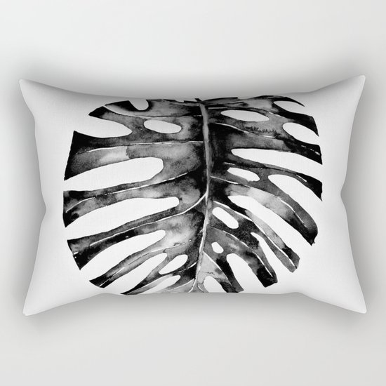 Minimal Monstera Rectangular Pillow