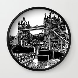 Tower Bridge Day Wall Clock