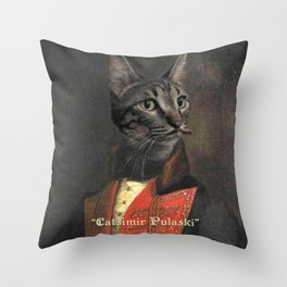 Catsimir Pulaski Throw Pillow | Pulaski, Graphicdesign, Digital, Catsimir 