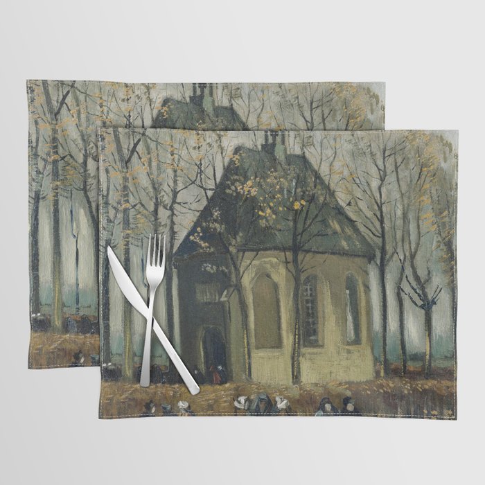 Congregation Leaving the Reformed Church in Nuenen Placemat