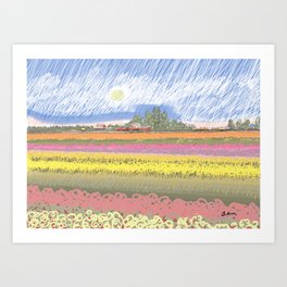 The Flower Farm - 2 Art Print