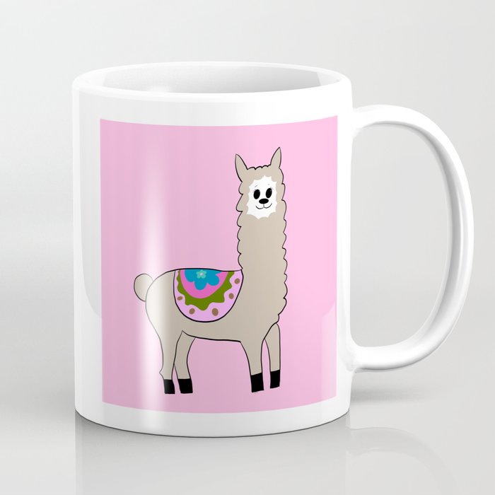 Happy Llama - Pink Coffee Mug