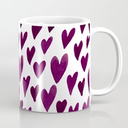 Valentines day hearts explosion - burgundy Coffee Mug