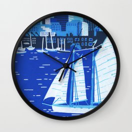 Boston Harbor - Boston Landmarks Wall Clock