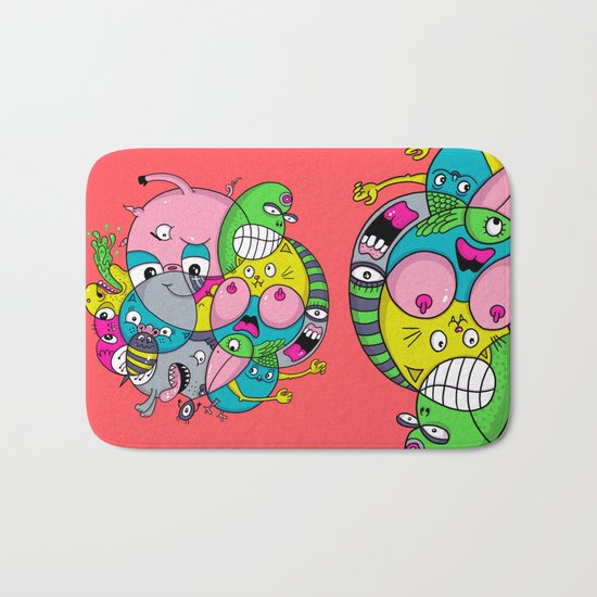 Scribble Ball Bath Mat