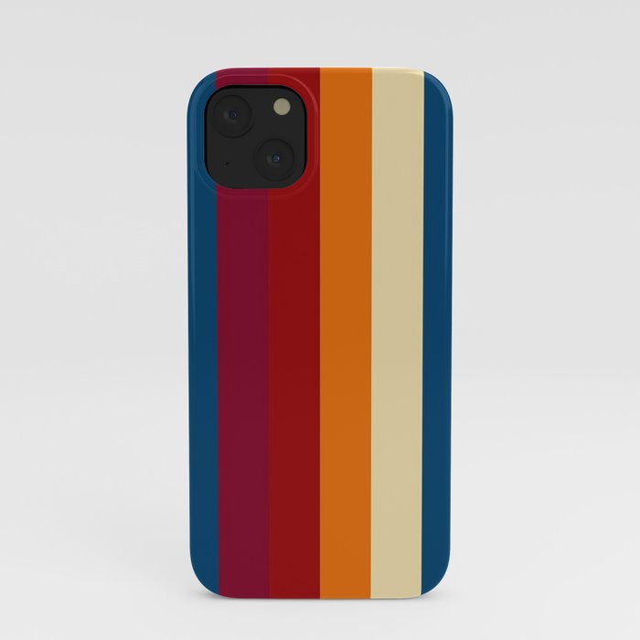 Vertical colors line plain iPhone Case
