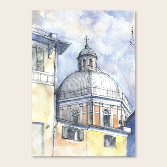 Chiesa A Pegli Canvas Print