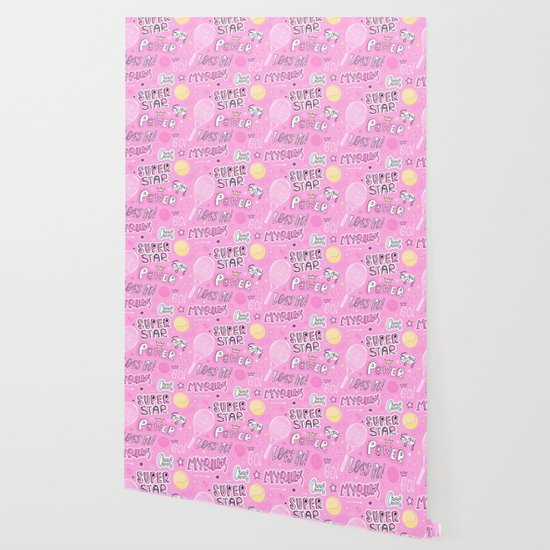 Girlish Pink Tennis Wallpaper By Sportartgame Society6
