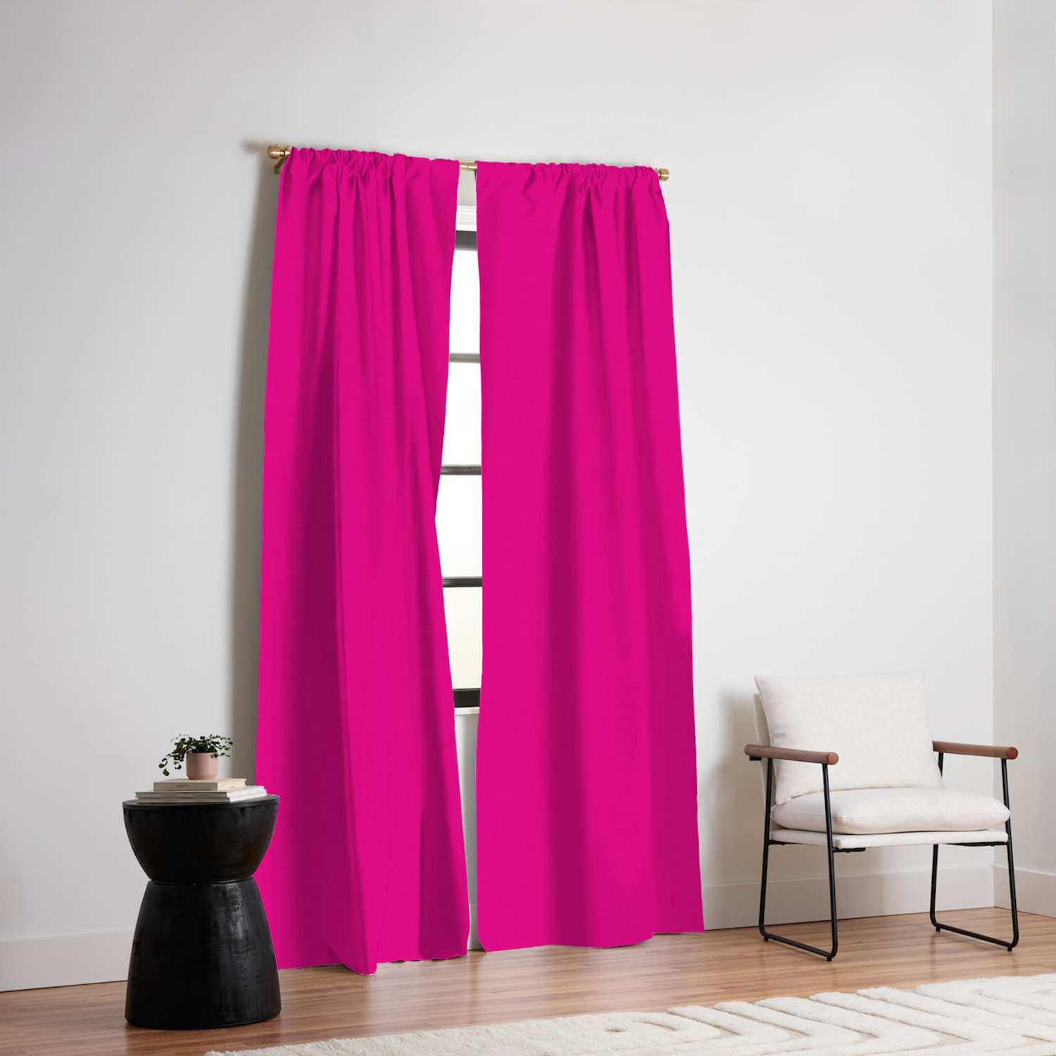 Fuschia Pink Blackout Curtain By Moonshineparadise Society6