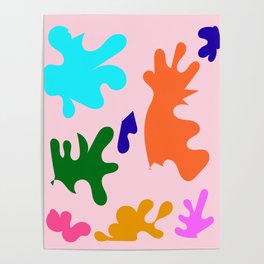 12 Henri Matisse Inspired 220527 Abstract Shapes Organic Valourine Original Poster