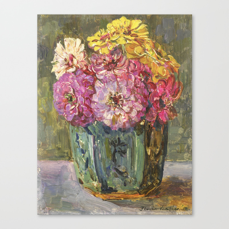 Still Life With Zinnias Floris Verster 1910 Canvas Print By Fineearthprints Society6