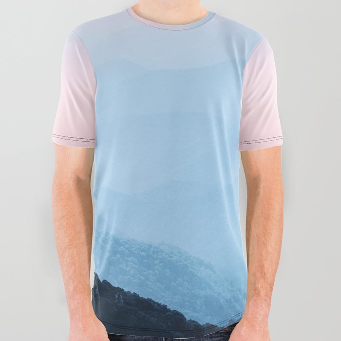 Epic Smoky Mountain Sunset - National Park All Over Graphic Tee