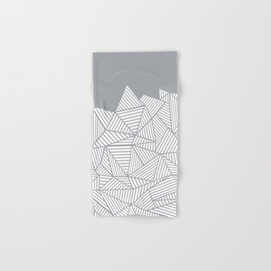 Abstract Mountain Grey Hand & Bath Towel
