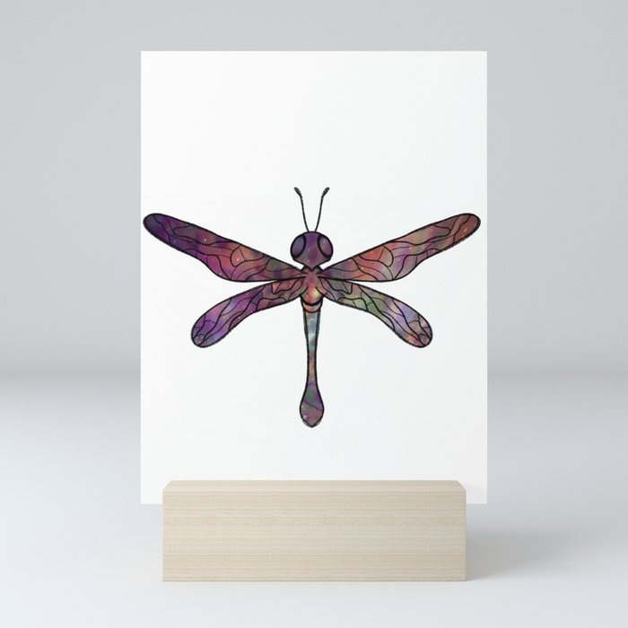 Celestial Dragonfly Mini Art Print