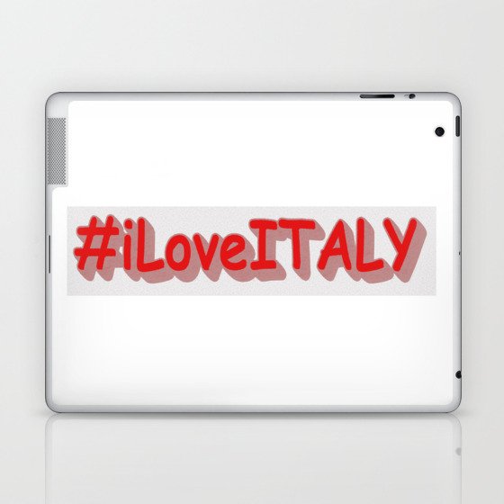 "#iLoveITALY" Cute Design. Buy Now Laptop & iPad Skin