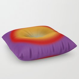 fiery sunset gradient Floor Pillow