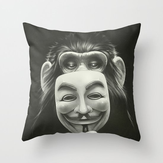 Anonymous Throw Pillow