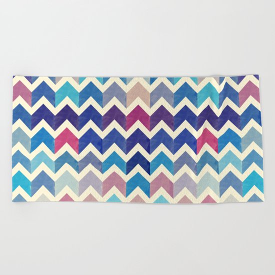 Chevron Pattern VIII Beach Towel