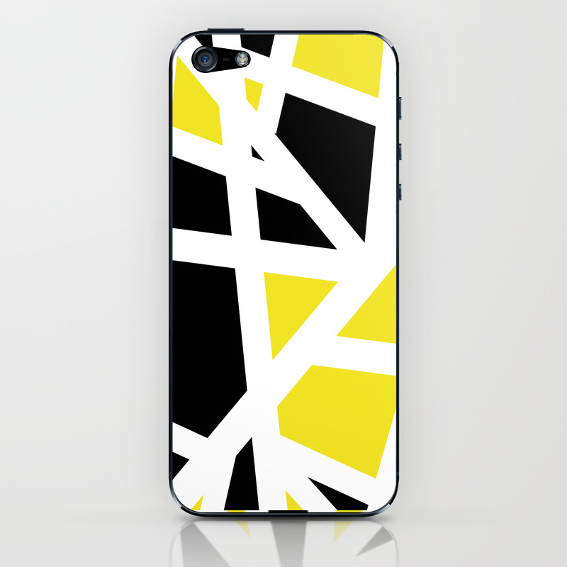 Abstract Interstate Roadways Black & Yellow Color iPhone & iPod Skin by jcdesigning