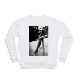 Dip your toes into the water, female form black and white photography - photographs Crewneck Sweatshirt | Photograph, Poster, Photographs, Photo, Sexy, Liberation, Woman, Cuba, Black And White, Black 