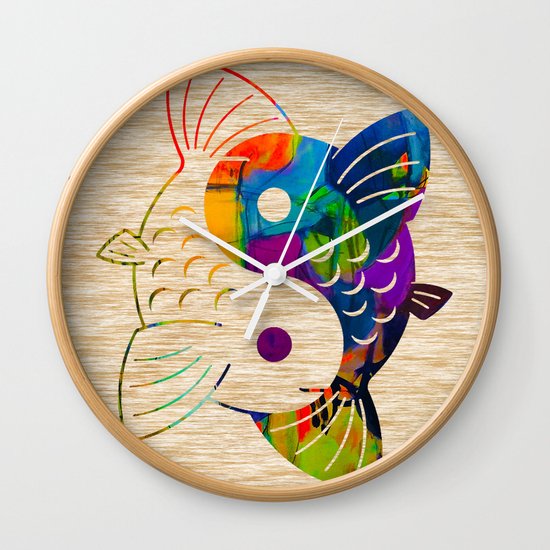 Yin Yang Wall Clock
