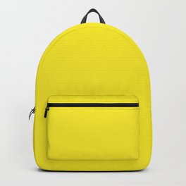 NEON YELLOW bright solid color  Backpack