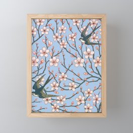 Almond Blossom and Swallows by Walter Crane Framed Mini Art Print