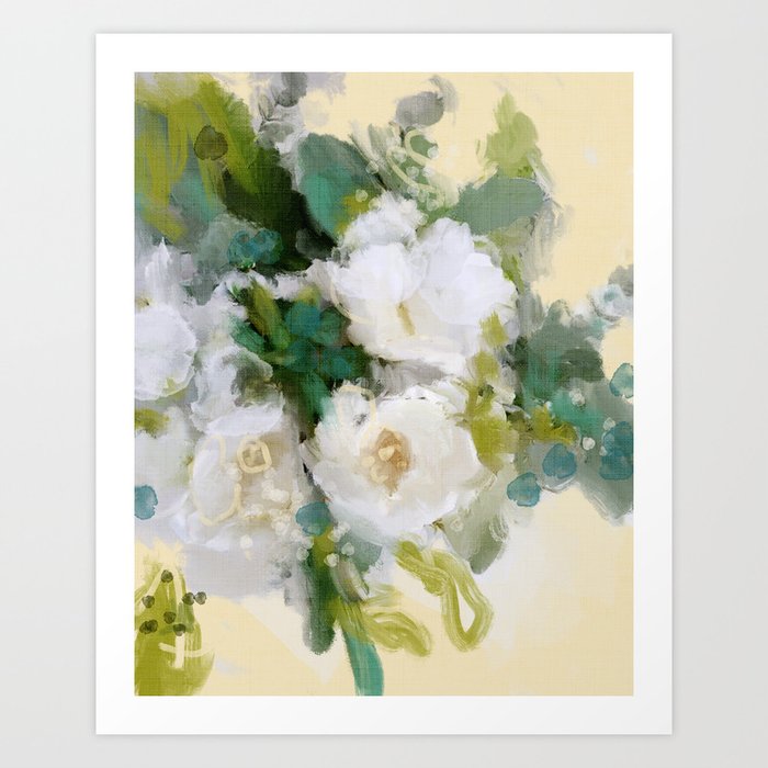floral abstract 2 22 Art Print