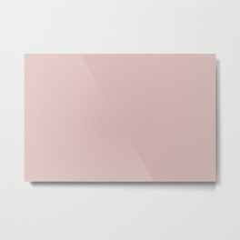 Pastel Blush Pink Solid Color Pairs PPG Strawflower PPG1052-3 - All One Single Shade Hue Colour Metal Print | Colors, Light, Pink, Solidcolor, Singlecolor, Accent, Solid, Singleshade, Allcolor, Solids 