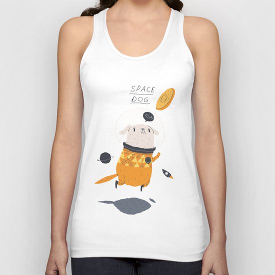 space dog Unisex Tank Top
