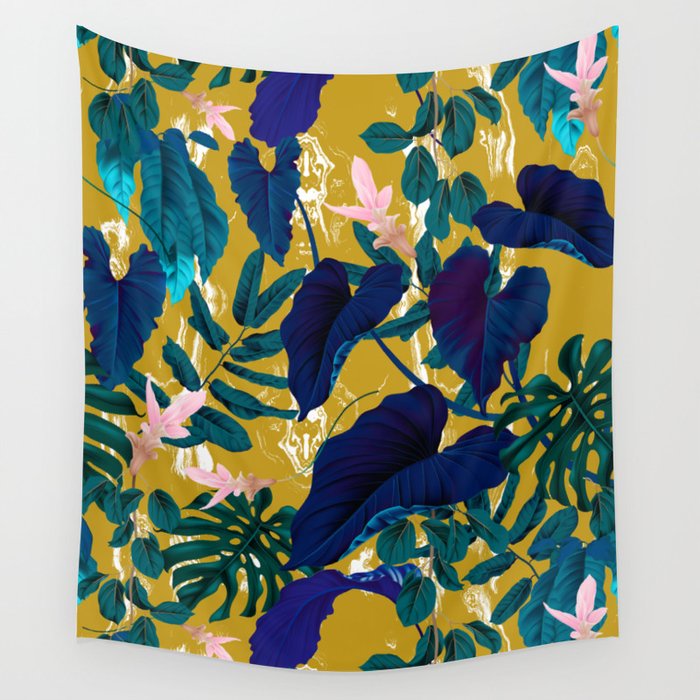 Jungle leaves Wall Tapestry