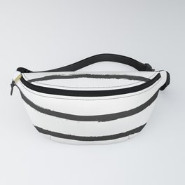 Black and white stripes Fanny Pack
