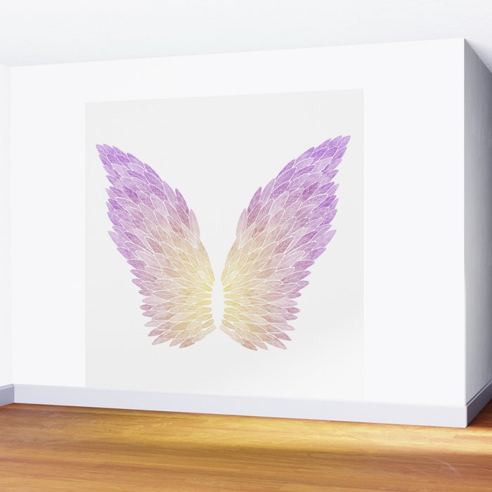 Angel Wings - Purple and Yellow