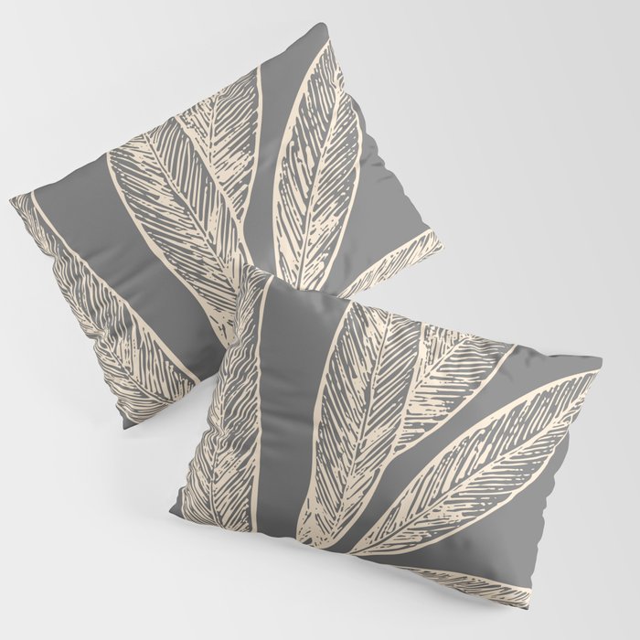 Dark gray shop pillow shams