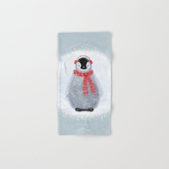 Chilly Little Penguin Hand & Bath Towel