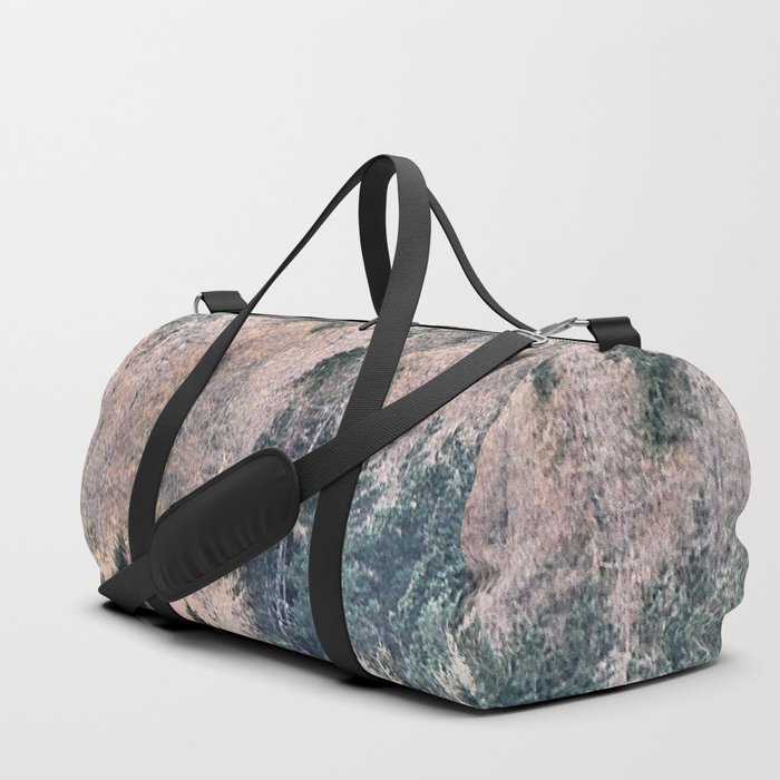 Colourful Scottish Highlands Pine Forest in I Art and Afterglow Duffle Bag