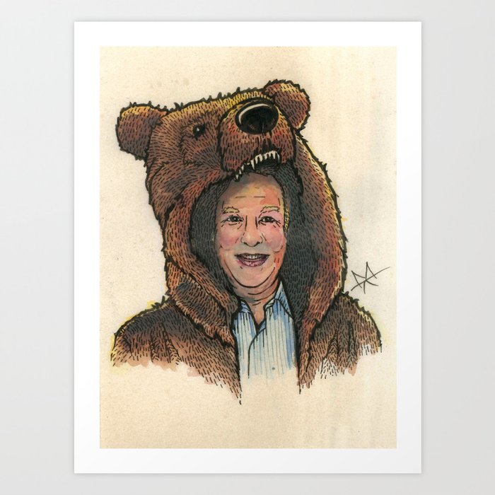 Bear Suit Marc Art Print